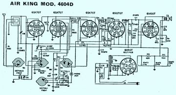 Air King 4604 D schematic circuit diagram